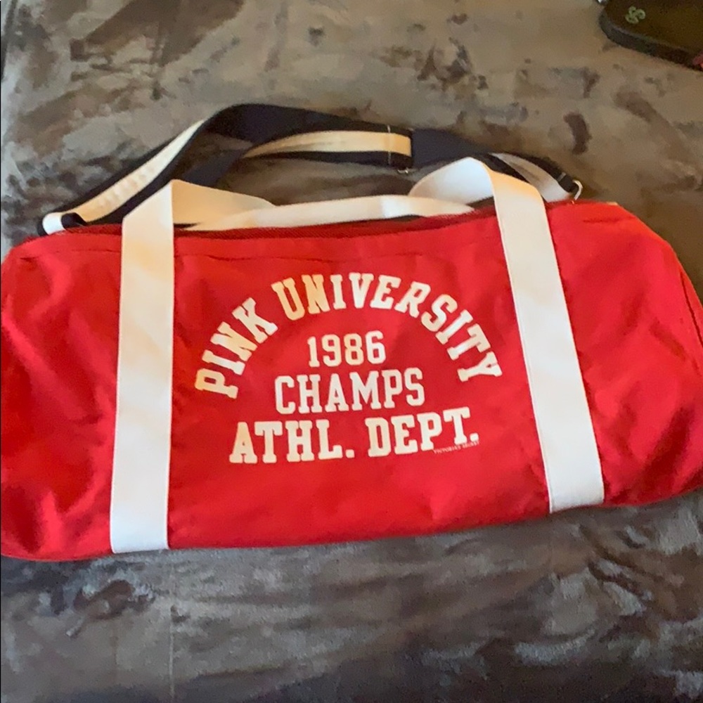 Vintage Pink Duffle Bag
